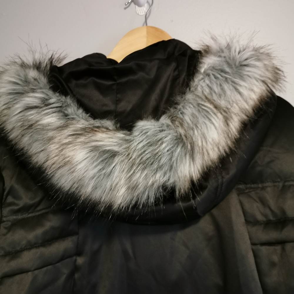 SOLD - NWT London Fog Long Down Jacket Coat XL With Hood - Picture 6 of 8
